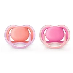 Chupeta Avent - 2Pk Ultra Air, 6/18M, Rosa/Pêssego