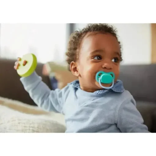 Chupeta Avent - 2Pk Ultra Air, 6/18M, Azul/Verde