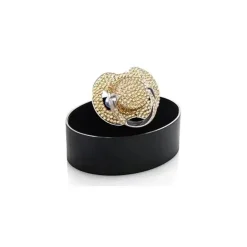 Chupeta Bling Swarosvski Cristal Ouro 0/6M