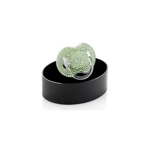 Chupeta Bling Swarovski Crystal - Verde Esmeralda (6-18M)