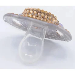 Chupeta de bebê Swarovski Dior Gold