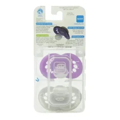 Chupeta de silicone Mam Trends 6+M - as cores podem variar, pacote de 2