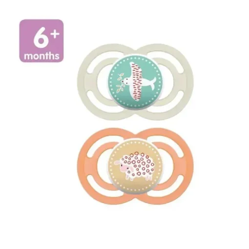 Chupeta MAM 2 Pack Perfect 6M+ - Rosa/Roxo