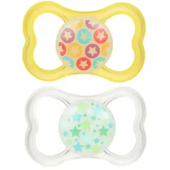 Chupeta Mam Air Night 6+ Meses Unissex, Cores Podem Variar