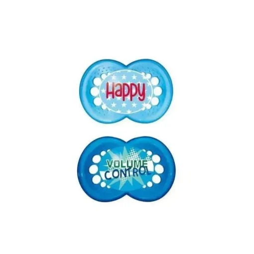 Chupeta Mam Attitude 6M+ 2Pk Rosa/Azul/Verde