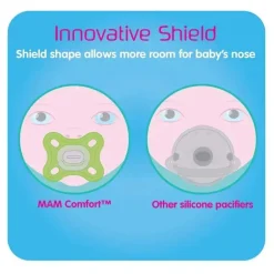 Chupeta Mam Comfort Green 2Pk, recém-nascido
