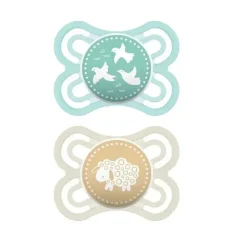 Chupeta MAM 2-Pack 0-6M Perfect - Verde/Amarelo