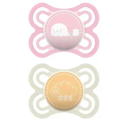 Chupeta MAM 2-Pack 0-6M Perfect - Rosa/Roxo