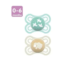 Chupeta MAM 2-Pack 0-6M Perfect - Verde/Amarelo