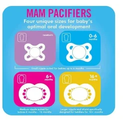 Chupeta Mam Start 0+M - Cores Podem Variar, Pacote de 2