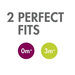 Chupeta ortodôntica Boon Jewl, estágio 2, 3 meses + chupeta de silicone, embalagem de 2, rosa