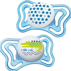 Chupeta Ortodôntica Chicco - 2 Pk Physioforma Light Dia e Noite Azul, 16/24M