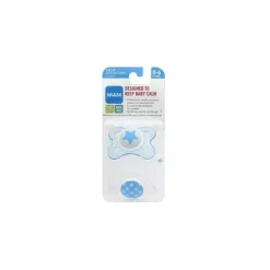 Chupeta Ortodôntica de Silicone Mam Clear 0-6M, Cores Podem Variar, Pacote com 2