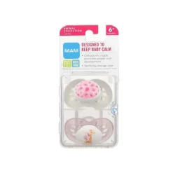 Chupeta ortodôntica MAM Animals, 2 pacotes, menina, 6+ meses