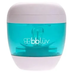 Chupeta portátil Bbluv Uvi 4 em 1 e esterilizador ultravioleta para mamilos, branco/água