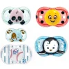 Chupeta RaZbaby Keep-it-Kleen, 0-36 meses, cores podem variar, pacote de 1