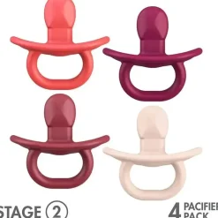 Chupeta Tomy - Boon Jewl 4 Pk Stage 2 Rosa, 3M