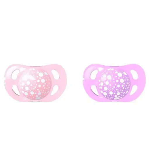 Chupeta Twistshake 2-Pack 0-6M - Rosa Claro/Lavanda