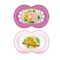 Chupetas de cristal para meninas Mam, 6M+