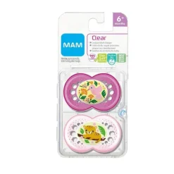 Chupetas de cristal para meninas Mam, 6M+