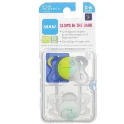 Chupetas noturnas unissex Mam, 0-6M