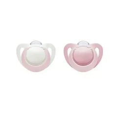 Chupetas ortodônticas NUK® Newborn Boy OR Girl (Azul ou Rosa), 0-2 M.