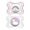 Chupetas transparentes da mamãe, 0-6M