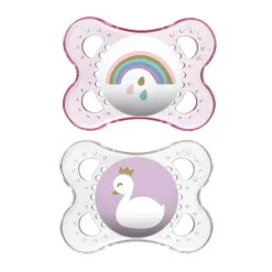 Chupetas transparentes da mamãe, 0-6M