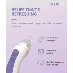 CLEARinse - Aspirador Nasal Alívio da Congestão Nasal