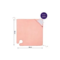 Clevamama Splash N Wrap Avental Toalha Coral Rosa - Toalha de Bebê