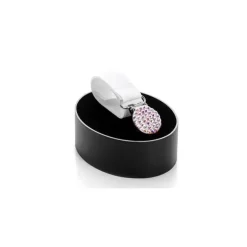 Clipe de chupeta de cristal Swarovski Bling Aurora Boreal