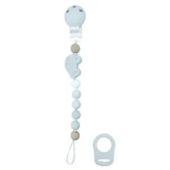 Clipe de chupeta de silicone Kushies Silibeads - carro azul novo