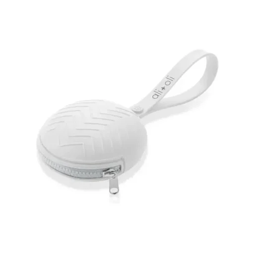 Clipe de chupeta de silicone Ali+Oli (branco)