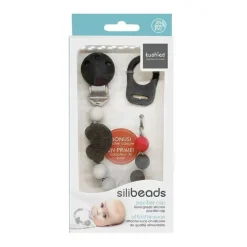 Clipe de chupeta de silicone Kushies Silibeads - carro novo