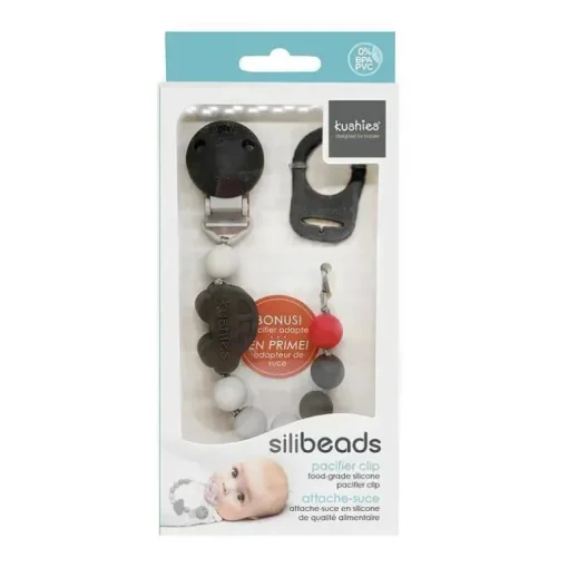 Clipe de chupeta de silicone Kushies Silibeads - carro novo