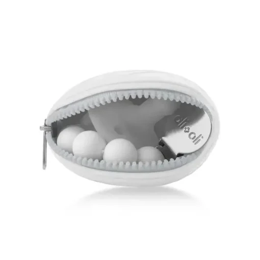 Clipe de chupeta de silicone Ali+Oli (branco)