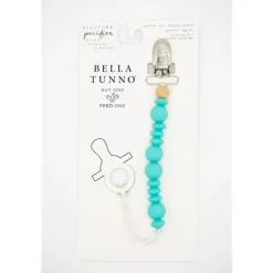 Clipes de chupeta com contas de silicone Bella Tunno - Turquesa