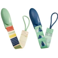 Clipes de chupeta Tomy JJ Cole 2 pk, multicoloridos