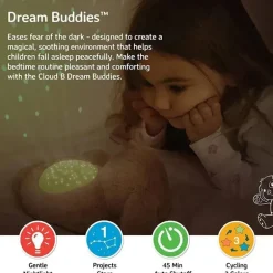 Cloud B - Mini projetor estrela de luz noturna calmante Dream Buddies, Ella The Unicorn