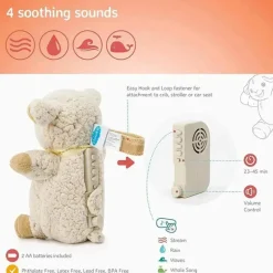 Cloud B - Máquina de som relaxante para viagens, ovelha para dormir em movimento