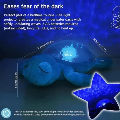 Cloud B - Ocean Projector Nightlight, Tranquil Turtle