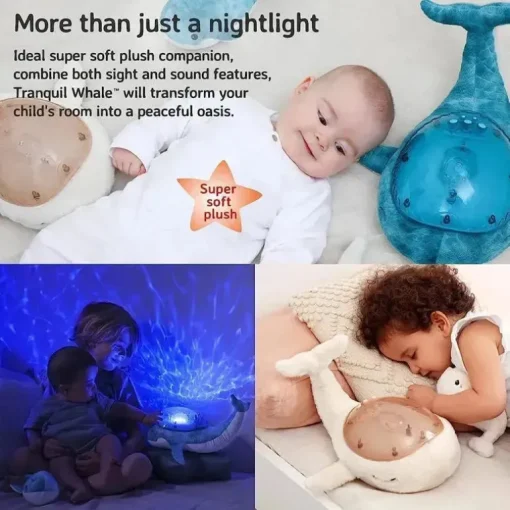 Cloud B - Ocean Projector Nightlight, Tranquil Whale Family