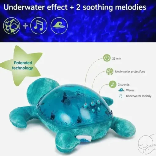 Cloud B - Ocean Projector Nightlight, Tranquil Turtle