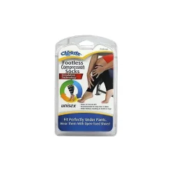 Cloudz - Footless Compression Socks, Black (Fits Small/Medium)
