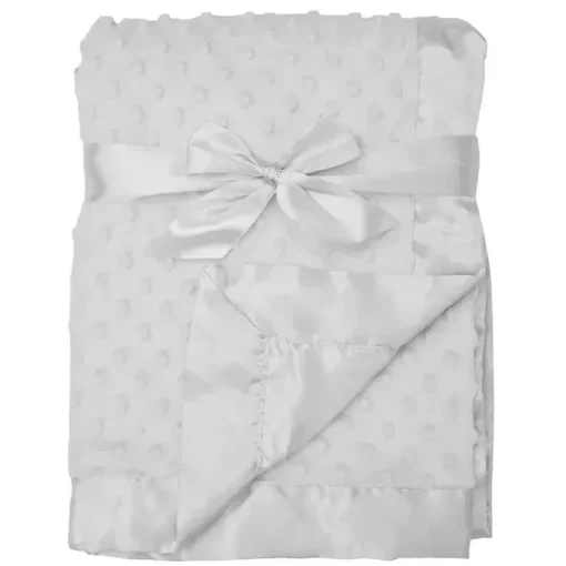 Cobertor American Baby - Heavenly Soft Chenille Minky Dot, Branco