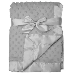 Cobertor American Baby - Heavenly Soft Chenille Minky Dot, Cinza