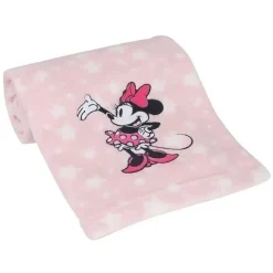 Cobertor de bebê de lã macia Lambs &amp; Ivy, Minnie Mouse