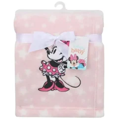 Cobertor de bebê de lã macia Lambs &amp; Ivy, Minnie Mouse