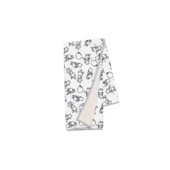 Cobertor de bebê Lambs &amp; Ivy preto e branco Winnie The Pooh