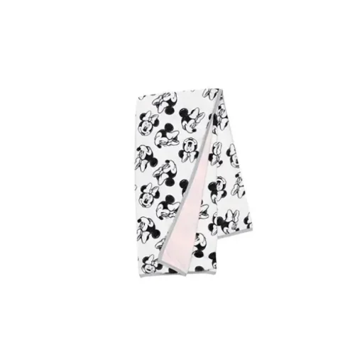 Cobertor de bebê Minnie Mouse preto e branco Lambs &amp; Ivy